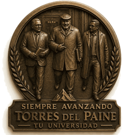 Placa Institucional de los Fundadores — Siempre Avanzando, Torres del Paine